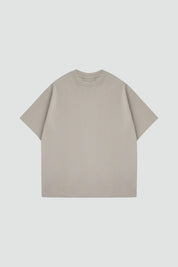 Stone Beige Oversize Tee - Fountain Zero